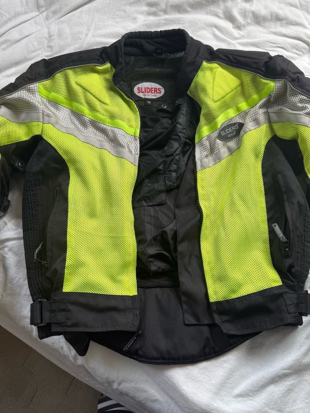 Men’s sliders Motorcycle Jacket and High-Visibility Yellow & Black Safety Jacket
